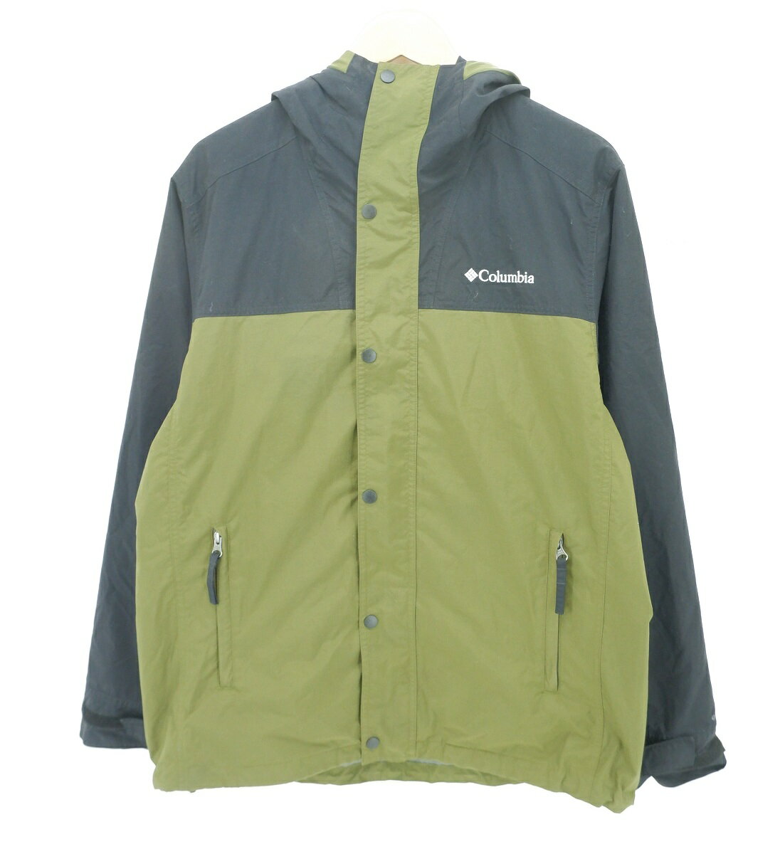 Columbia DECRUZE SUMMIT JACKET size：L コロンビア デクルーズサミットジャケット マウンテンパーカー アウター カーキ×ブラック 221 PM0593 コロンビアスポーツウェアジャパン