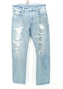 MINEDENIM L. STRAIGHT 5POCKET USS DENIM PANTS size:9 マインデニム ストレート 5ポケット デニムパンツ ジーンズ インディゴ ボタンフライ ダメージ加工 2403-1001 Made in Japan