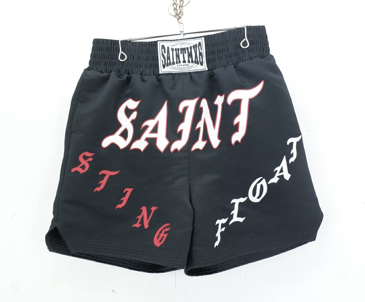 SAINT MICHAEL 23SS BOXING SHORTS size：L セントマイケル ロゴサテン ボクサー ショーツ ハーフパン..