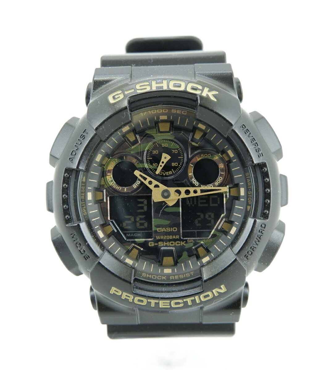 G-SHOCK GA-100CF-1A9JF ジーショック デジタル アナログ 腕時計 ウォッチ 時計 ブラック カモフラ文字盤 電池 CASIO カシオのサムネイル
