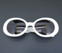 TAKAHIROMIYASHITA TheSoloist. kurt SUNGLASSES タカヒロミヤシタザソロイスト. オーバル型 サングラス 眼鏡 メガネ フレーム ホワイト Made in Japan