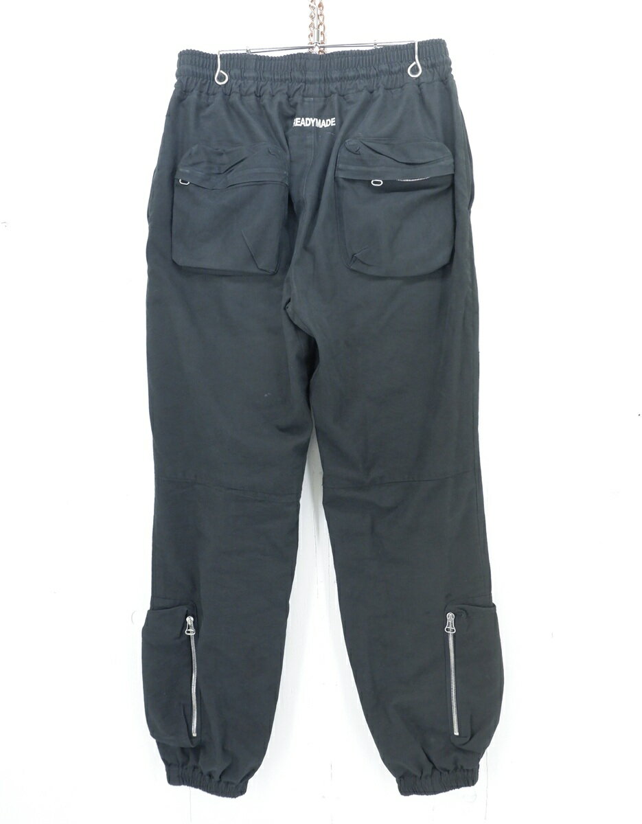 READYMADE BLACK PARACHUTE PANTS size：3 レディメイド ブラック パラシュートパンツ カーゴパンツ ボトムス ブラック RE-CO-BK-00-00-84 Made in Japan
