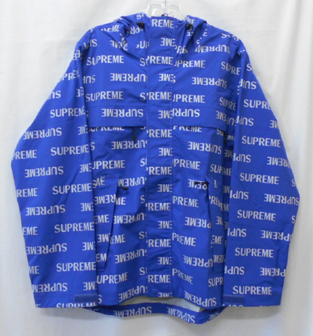 yl܂IzSupreme/Vv[ 16AW3M Reflective Repeat Taped Seam Jacket S iC WPbg size:S Blue