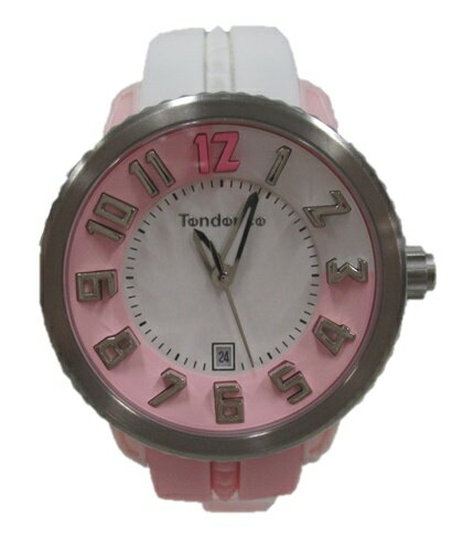 テンデンス 値下げしました！　Tendence　テンデンスTY930111　レディース　腕時計アナログ　ピンク　ホワイトクレイジーミディアム　美品