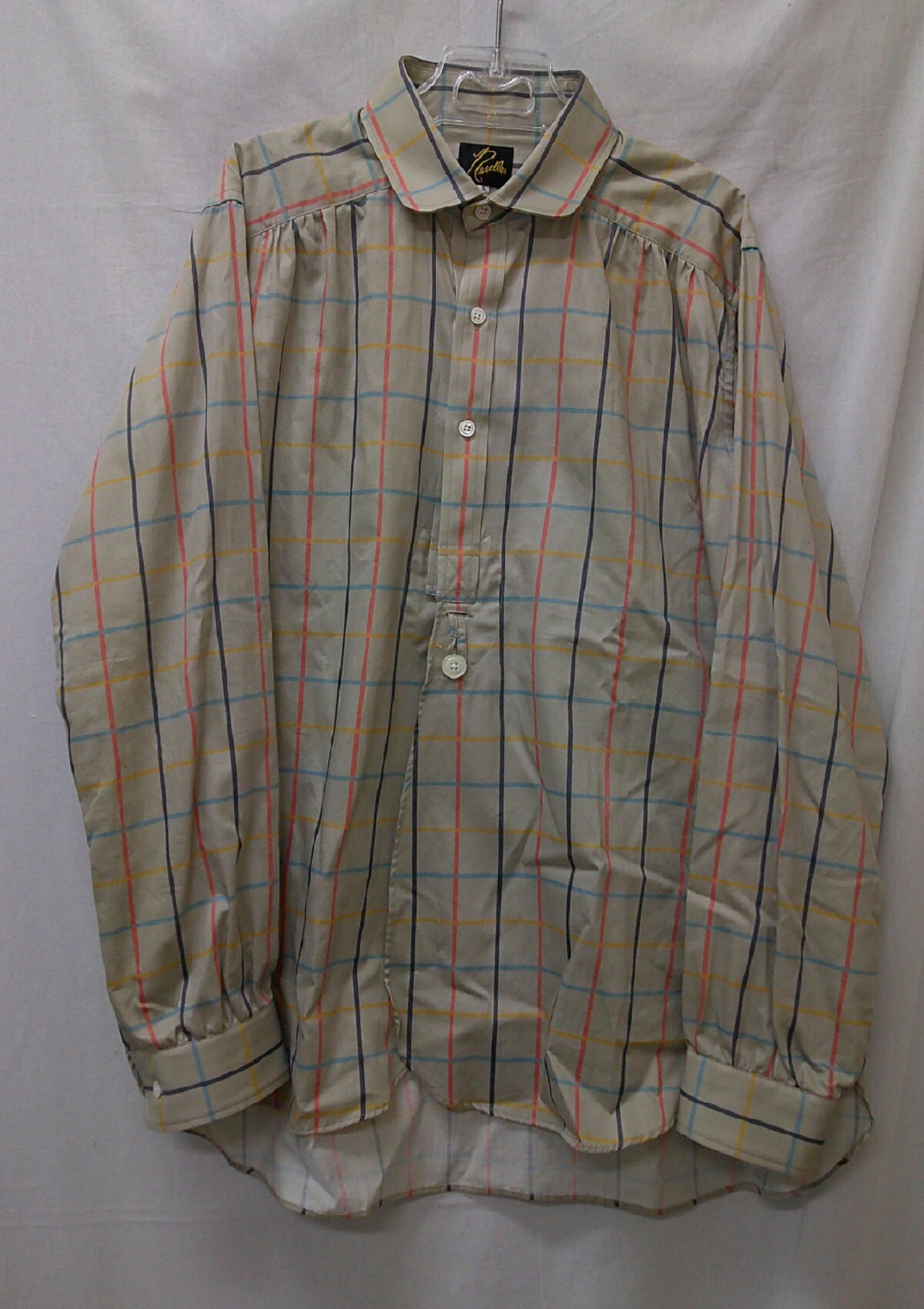 Needles/j[hY 21AWRound Collar EDW Shirt`FbN EhJ[VcJO196 size:S }`J\ {