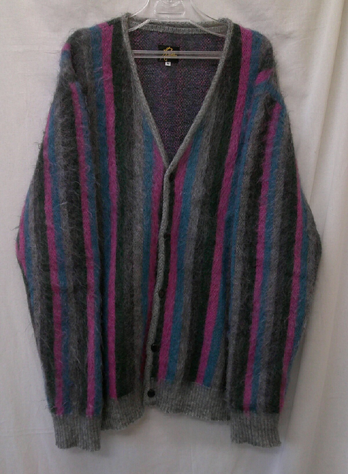 Needles~BEAMSj[hX r[Xʒ 21AWStripe Mohair CardiganXgCv wJ[fBKsize:M }`J[ {