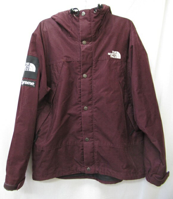 Supreme×THE NORTH FACE 12AW シュプリーム×ザノースフェイスCorduroy Mountain Shell Jacketコーデュロイマウンテンジャケットバーガンディ SIZE:S