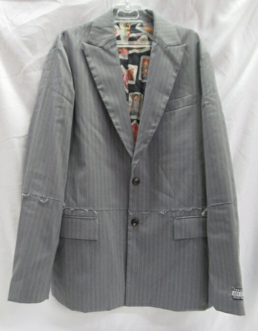 JieDa/ジェダ 21SS上下セットアップ Cut Off Tailored Jacket2Tuck Tapered Pants 日本製グレー SIZE:2