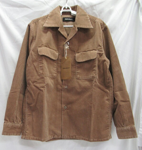 Subculture/TuJ`[23SS Corduroy Shirt Light Browngpi R[fCVcSCSH-S2303 SIZE:1 CguE {