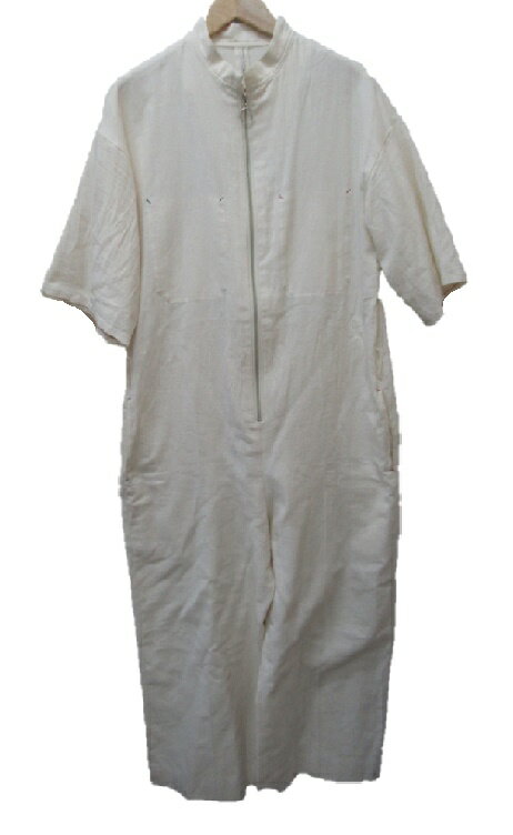 m's braque Exclusive HALF SLEEVES JUMP SUIT off White ML 231401