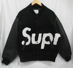 シュプリーム スタジャン メンズ Supreme/シュプリーム 24SSBig Logo Chenille Varsity Jacketロゴ　スタジャン　Black　SIZE:M