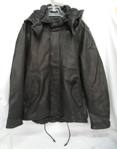 NCB neat caprice brand / エヌシービーニートカプリスブランド シープシェルレザーパーカー793-3950002 SIZE:L ブラック NCB neat caprice brand / エヌシービーニートカプリスブランド シープシェルレザーパーカー793-3950002 SIZE:L ブラック