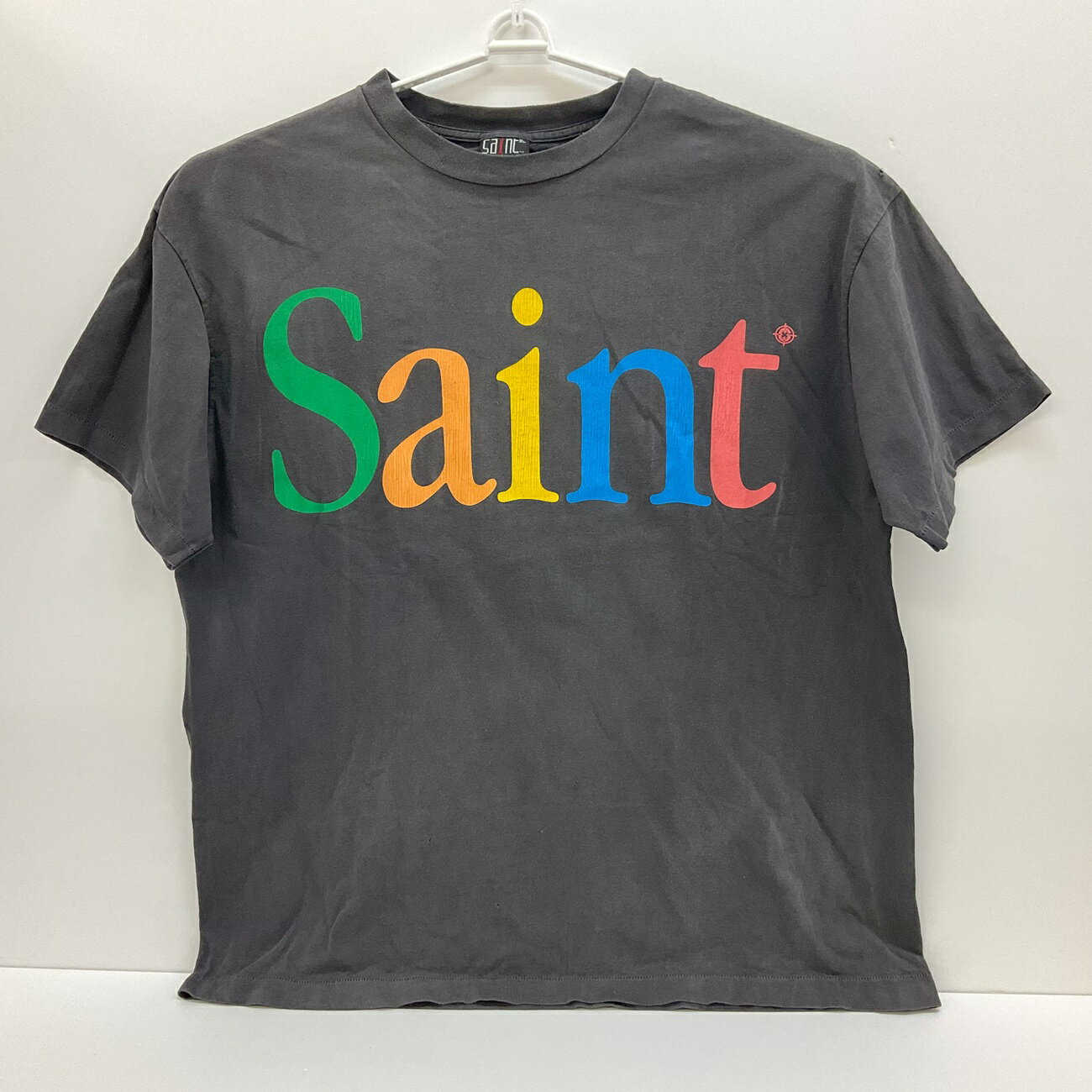 SAINT MICHAEL/セントマイケル 24SS COLORFUL SAINT S/S TEE Tシャツ　ヴィンテージ加工 SM-YS8-0000-001　SIZE:XXL　ブラック系のサムネイル