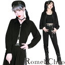 RomelCheo ショート丈 ジップシャツ ショートシャツ ダブルジップシャツ ジップシャツアップ デザインシャツ ボリュームスリーブ モノトーン 羽織り トップス カジュアル 個性的 レディース モード系 ストリート 原宿系 青文字系 ファッション ロメルチェオ