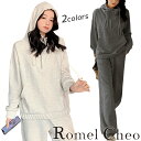RomelCheo ジップパーカー スウェットパンツ セットアップ スウェット ハーフジップパーカー ジョガーパンツ ドロップショルダー リラックス レディース モード系 ファッション 原宿系 ロメルチェオ