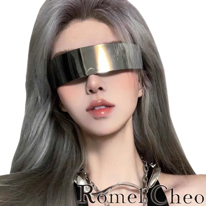 RomelCheo 未来 サングラス コスプレ 未来感 科学技術 眼鏡 フューチャリスティック 雑貨 ファッション小物 ハイストリート メンズ レディース ユニセックス モード系 ストリート 原宿系 ファッション ロメルチェオ