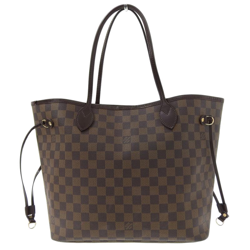 【中古】 ルイヴィトン LOUIS VUITTON ダミエ ネヴァーフルMM トートバッグ エベヌ N51105 新入荷 LV0790