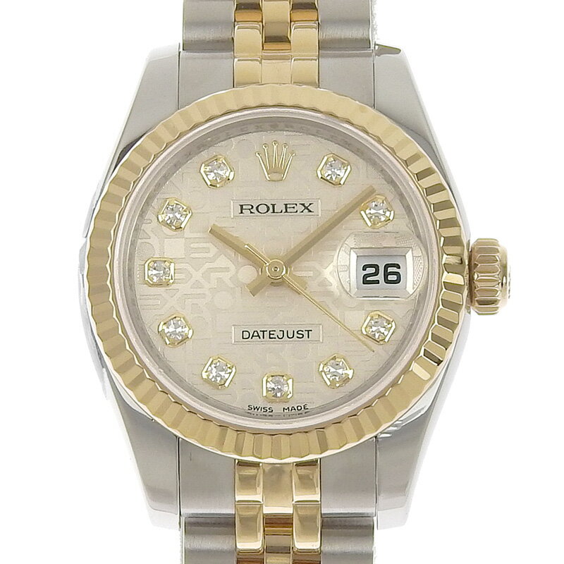 【中古】 ロレックス ROLEX デイトジャスト 自動巻 時計 レディース SS YG 10PD コ ...