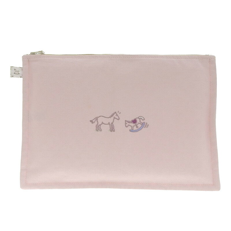 【中古】 エルメス HERMES トゥルースフラットGM ポーチ コットン ピンク ソルド品 新入荷 HE0816のサムネイル