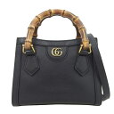 【中古】 グッチ GUCCI バンブー ダイアナ ミニ 2WAYバッグ...(4)