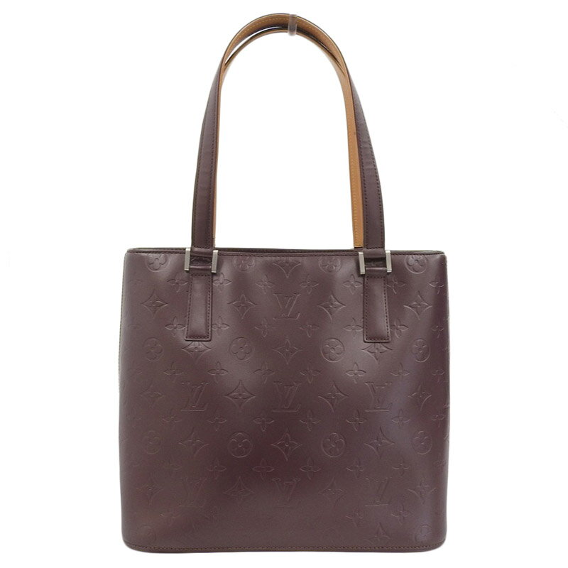 【中古】 ルイヴィトン LOUIS VUITTON モノグラム・マット ストックトン ハンドバッグ ヴィオレ M55116 新入荷 LV1568
