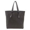 【中古】 ボッテガヴェネタ BOTTEGA VENETA イントレチャート トートバッグ レザー ブラウン 270918 V0016 新入荷 OB1654