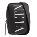 【中古】 ヴァレンティノ VALENTINO ボディバッグ ウエストバッグ レザー ブラック 新入荷 OB1960