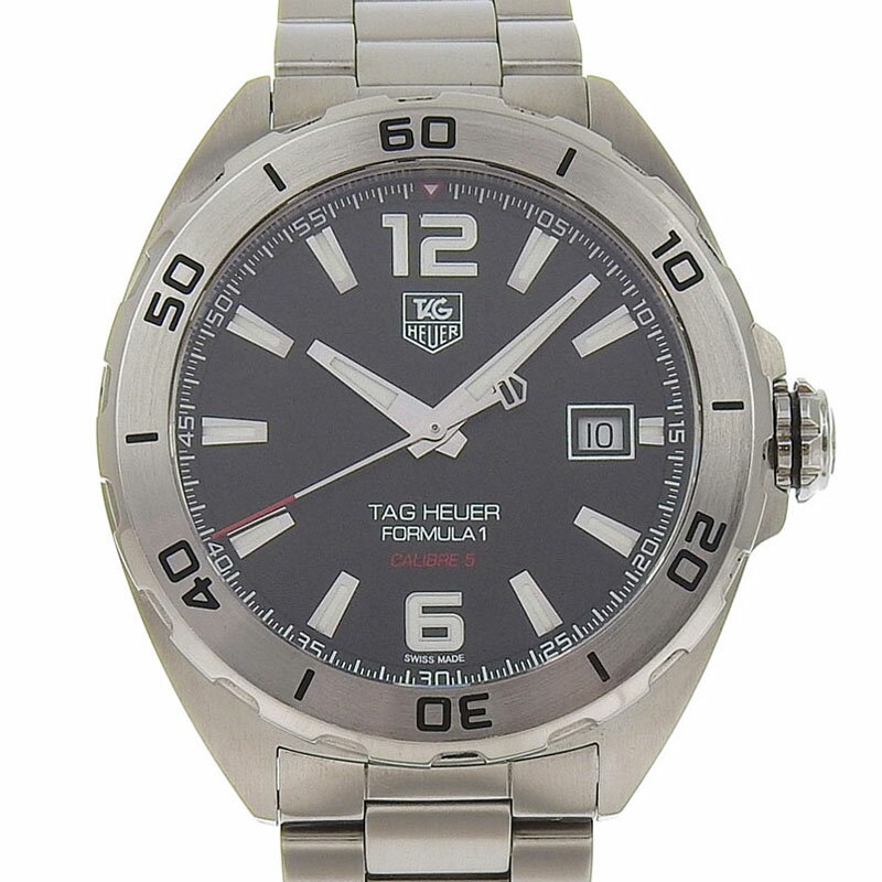 【中古】 タグホイヤー TAG HEUER フォーミュラ1 メンズ 自動巻き 腕時計 SS ブラック文字盤 WAZ-2113 新入荷 OW0445