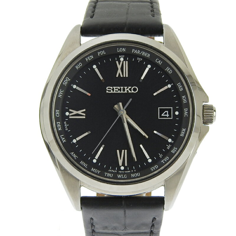 [0202301085001] >>ランク表詳細・返品・保障についてはコチラ 商品説明 【ブランド名】 セイコー SEIKO 【カテゴリ】 腕時計 【製品名】 ワールドタイム 【型番】 SBTM297 【素材】 ケース：チタニウム　ベルト：...