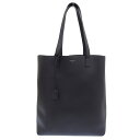 【中古】 サンローラン SAINT LAURENT ノースサウス トートバッグ レザー ブラック 新入荷 OB2312