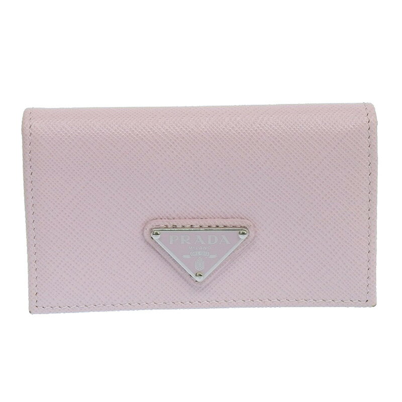 【中古】 プラダ PRADA カードケース 名刺入れ サフィアーノ レザー ピンク 1MC122 新入荷 OBB0588