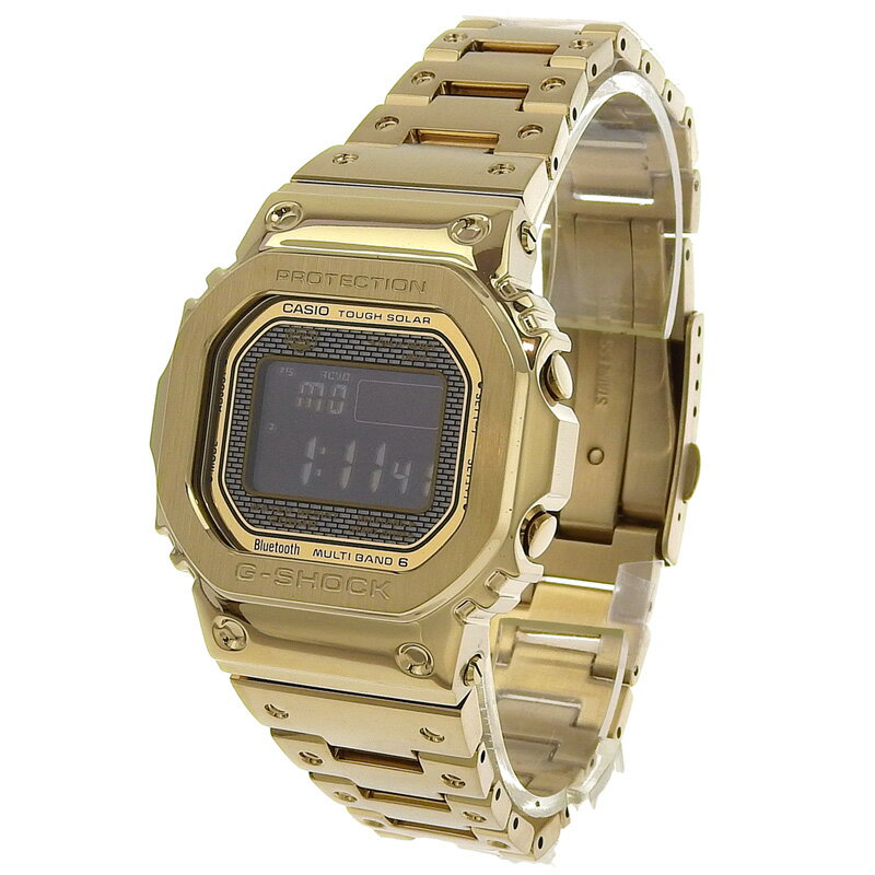 【中古】 カシオ CASIO Gショック メンズ ソーラー 腕時計 SS デジタル文字盤 GMW-B5000GD-9 美品 新入荷 OW0464