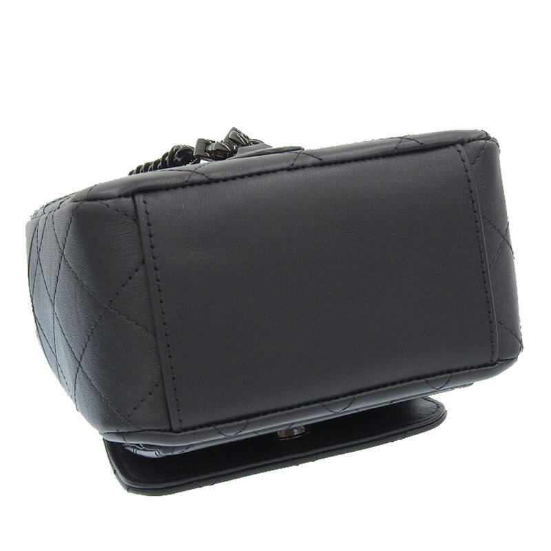 【中古】 シャネル CHANEL マトラッセ 2WAYバッグ バックパック ミニリュック ショルダー レザー ブラック 2025シリーズ AP3753 美品 新入荷 CH1014
