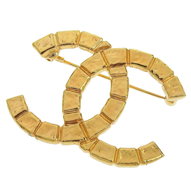 Rakuten - 【中古】 シャネル CHANEL ブローチ ココマーク GP ゴールド色 B22A 新入荷 CH1015