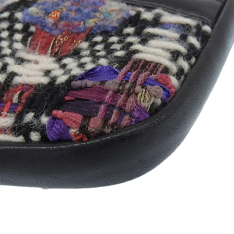 【中古】 シャネル CHANEL ガールシャネル ショルダーバッグ チェーンショルダー ツイード レザー ブラック 23番台 新入荷 CH1036
