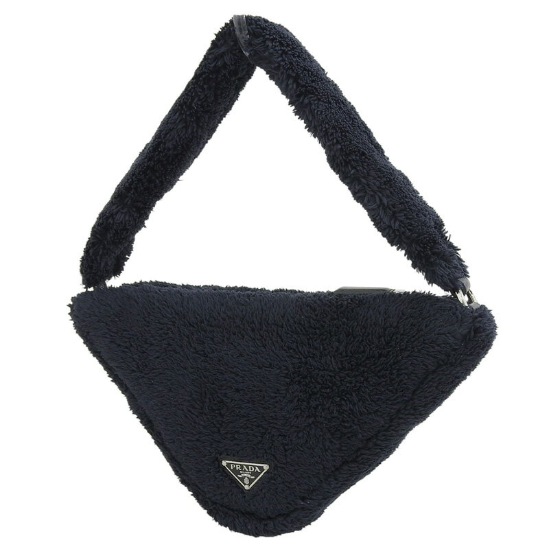 【中古】 プラダ PRADA テリー トライアングル ハンドバッグ ショルダーバッグ パ...