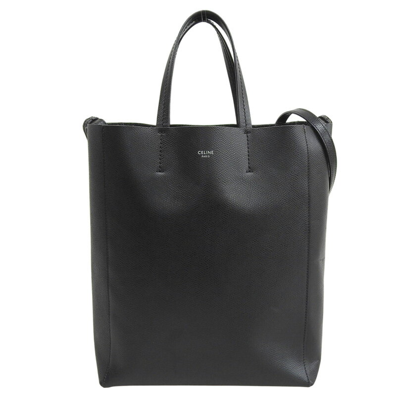 Rakuten - 【中古】 セリーヌ CELINE バーティカルカバスモール 2WAYバッグ トートバッグ ショルダーバッグ レザー ブラック 新入荷 OB2829
