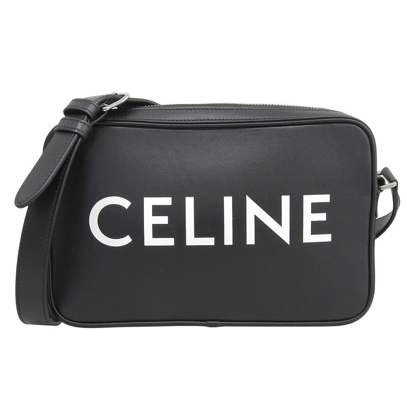 Rakuten - 【中古】 セリーヌ CELINE ミディアムメッセンジャー ショルダーバッグ レザー ブラック 新入荷 OB2832