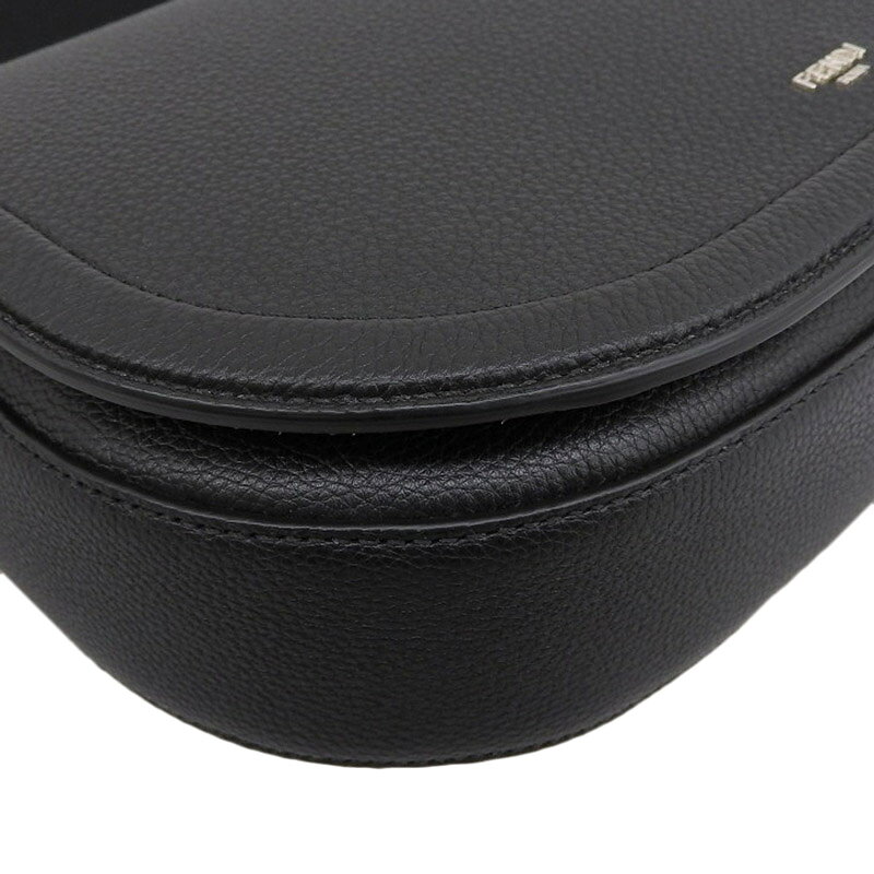 【中古】 フェンディ FENDI ショルダーバッグ レザー ブラック 7VA622 新入荷 OB2644