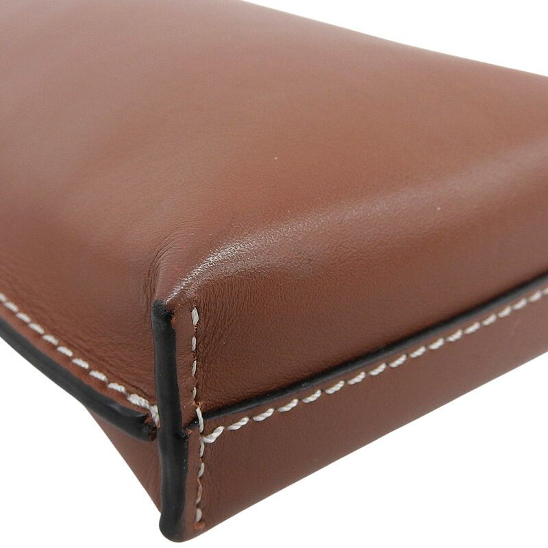【中古】 ロエベ LOEWE ゲートポケット フォンショルダー ショルダーバッグ レザー ブラウン 新入荷 OB2734