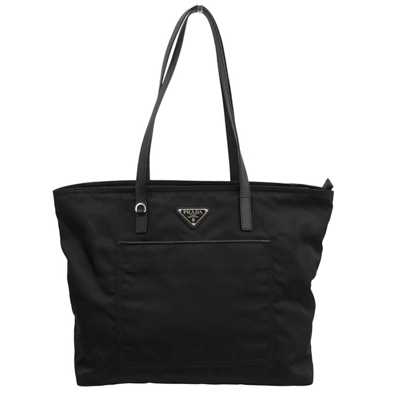 Rakuten - 【中古】 プラダ PRADA VELA トートバッグ ショルダーバッグ ナイロン レザー ブラック 1BG052 新入荷 OB2863