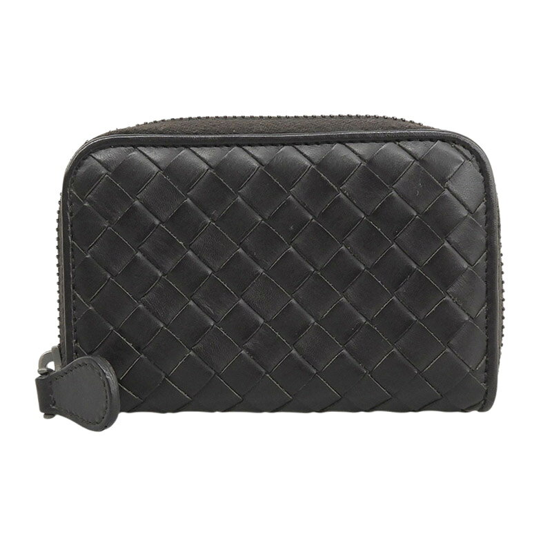 B, C, D, G, J, L, S, T, Z - 【中古】 ボッテガヴェネタ BOTTEGA VENETA イントレチャート コインケース 小銭入れ レザー ブラウン 新入荷 OBB0705