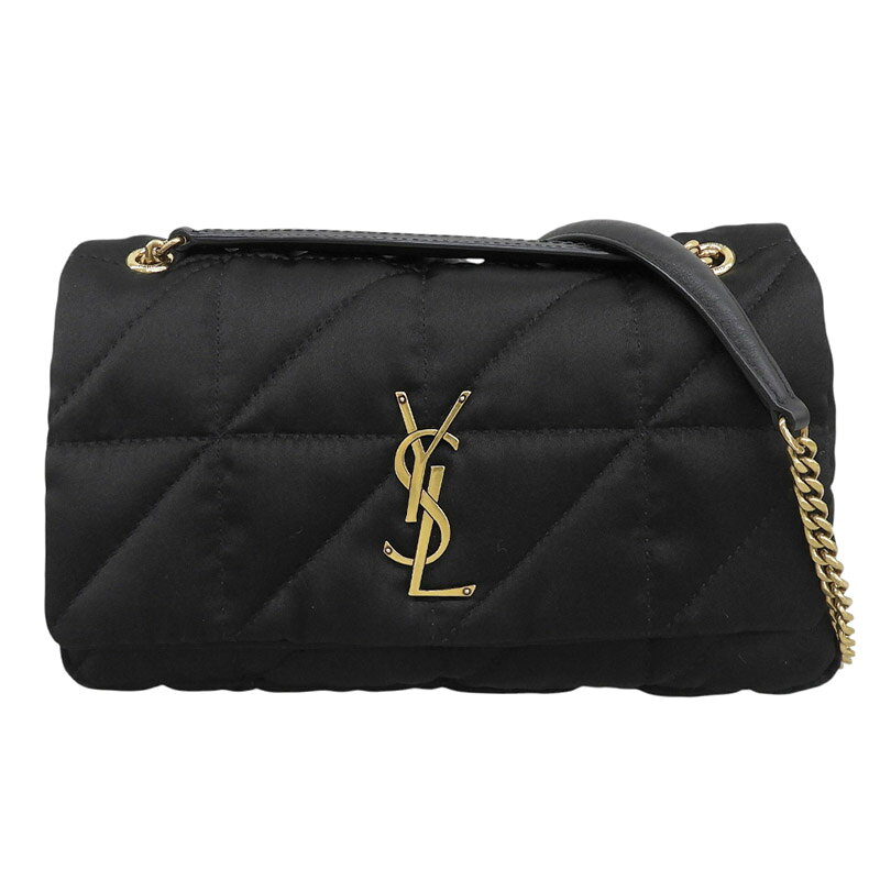 【中古】 サンローラン SAINT LAURENT ジェイミー4.3 ショルダーバッグ チェーンショルダー ナイロン/レザー ブラック 新入荷 OB2941