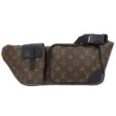 【中古】 ルイヴィトン LOUIS VUITTON モノグラム マカサー クリストファー バムバッグ ボディバッグ M45337 新入荷 LV1555