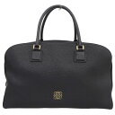 【中古】 ロエベ LOEWE アラモ アディー ハンドバッグ ミニボストン レザー ブラック 新入荷 OB1613