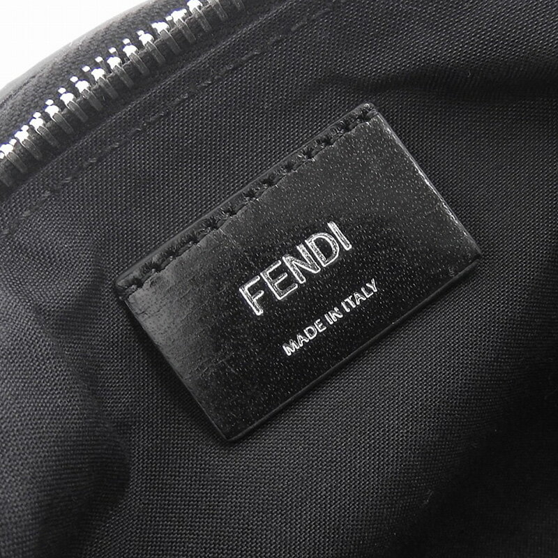 【中古】 フェンディ FENDI モンスター ボディバッグ ウエストバッグ レザー クロコダイル ネイビー ブラック 7VA446 新入荷 OB1041|ブランドRebornのロンド