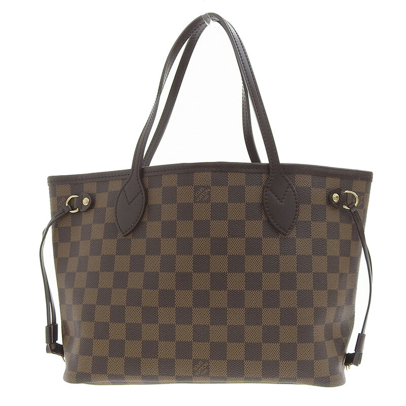 【中古】 ルイ ヴィトン LOUIS VUITTON ダミエ ネヴァーフルPM トートバッグ エベヌ N51109 新入荷 LV1329...