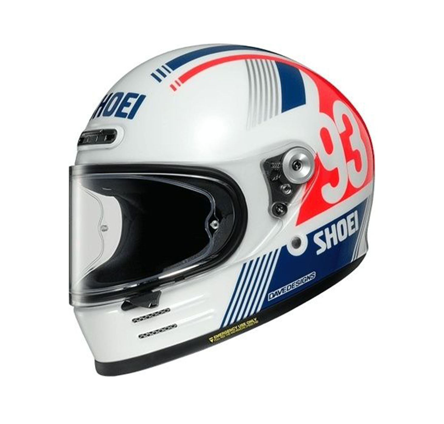 正規品 新品 Glamster MM93 RETRO［グラムスター MM93 レトロ TC-10 ホワイト／レッド］ヘルメット個数限定モデル マルケス選手モデル ..