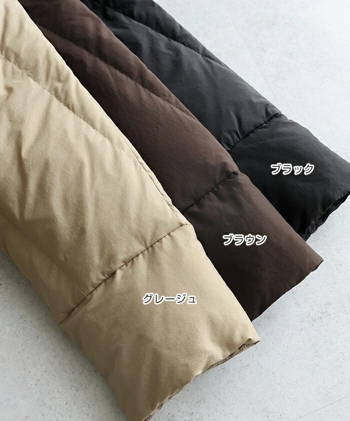 evernavy エバーネイビー ドルマン サイドジップ ダウンジャケット レディース フレンチダウン コート アウター 羽織り オーバーサイズ 体型カバー ゆったり 楽ちん ミドル丈 ポケット フード 軽量 きれいめ カジュアル 冬服 あったか 暖か 防寒 秋冬 春 秋 冬 t04 3