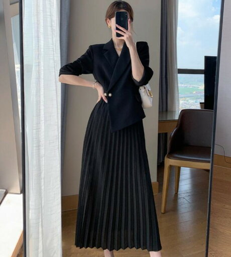 長袖 膝丈 テーラードワンピース 春 無地 スーツワンピース ロングワンピース プリーツワンピース レディース ワンピース プリーツワンピース オシャレ 秋 OL 通勤 大きいサイズ 長袖 膝丈 テーラードワンピース 春 無地 スーツワンピース ロングワンピース プリーツワンピース レディース ワンピース プリーツワンピース オシャレ 秋 OL 通勤 大きいサイズ